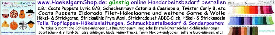 Auf der Suche nach g�nstigem Handarbeitsbedarf & Sonderposten?! Dann hier klicken und mal im Shop st�bern! Es lohnt sich!